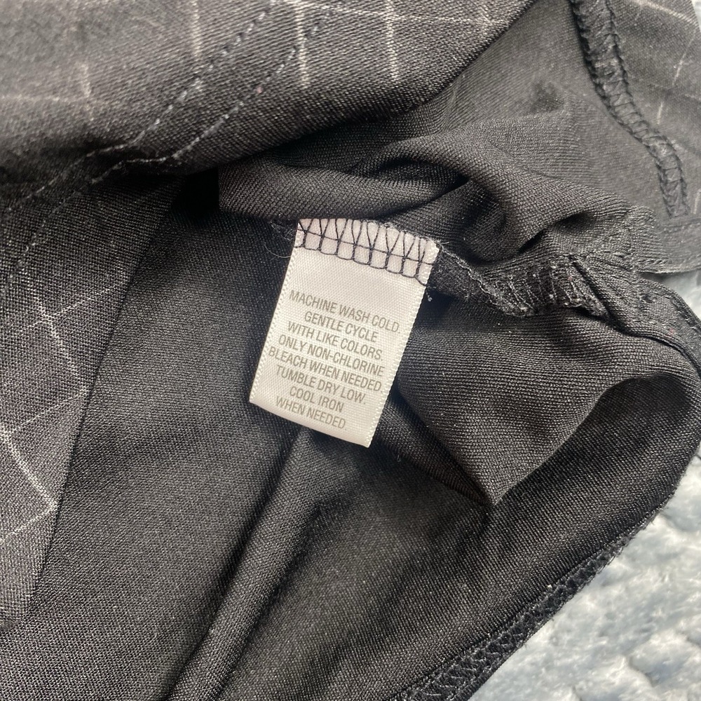 Greg Norman Tasso Ella Polo Mens XXL PlayDry Windowpane Black Check Pocket Shirt - Picture 9 of 9